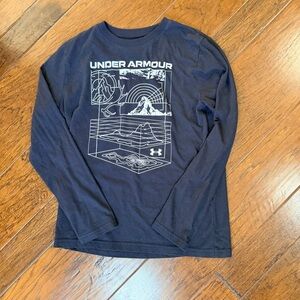 Under Armour Boys Graphic Long Sleeve Tee